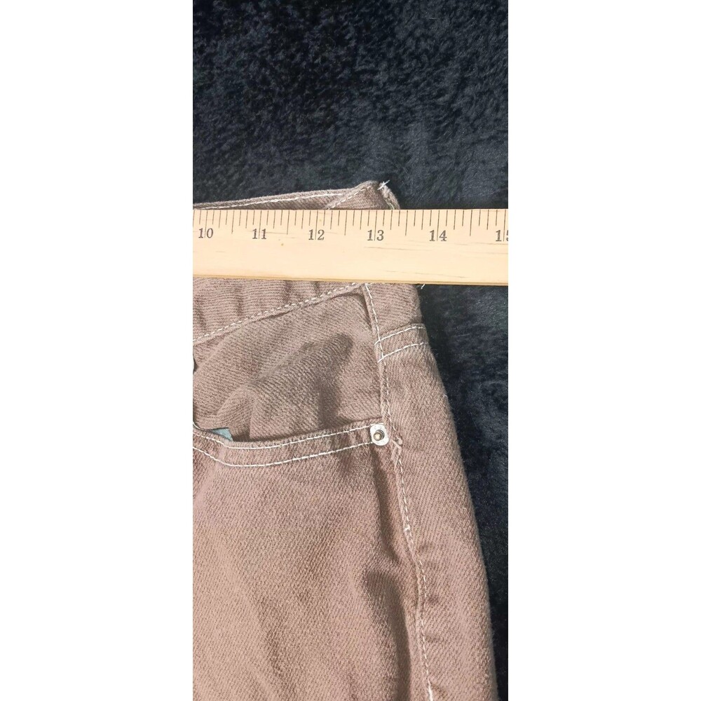SONG Y2K 90s Boyfriend Cargo Utility Pants Juniors 5/27 Brown Gorpcore Cabincore - Picture 6 of 12